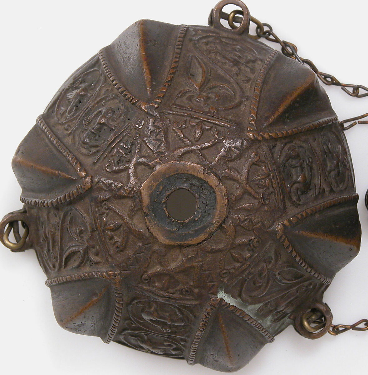 Censer with Animal and Scroll Motifs, Copper alloy, North Italian