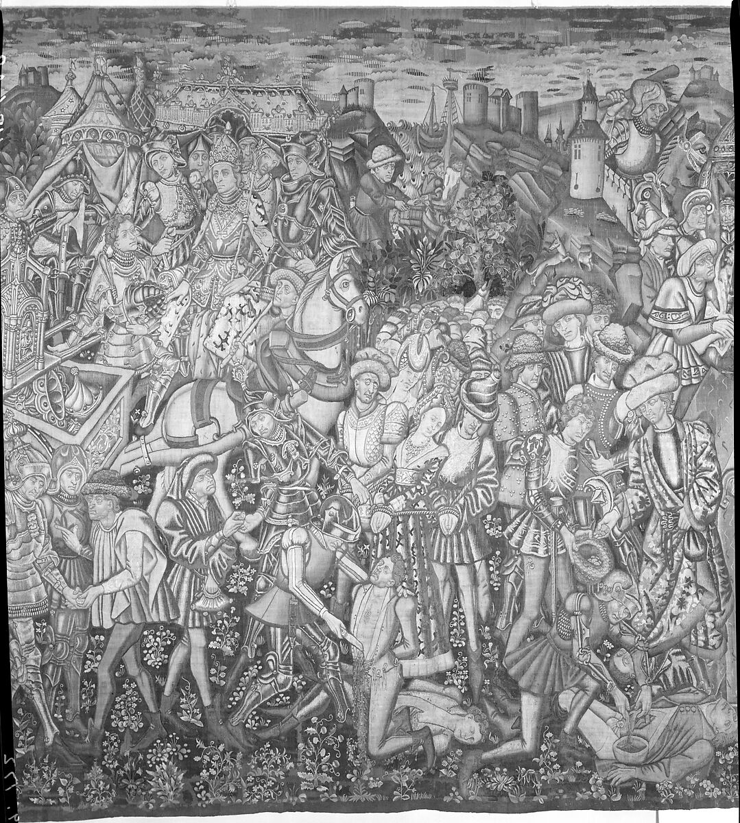 Episodes in the Story of the Vengeance of Our Lord, Wool warp, wool wefts with a few silk wefts, South Netherlandish