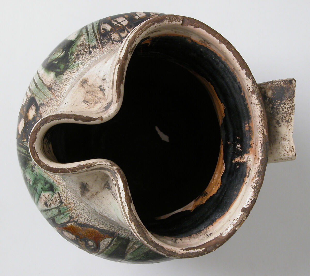 Jug, Earthenware, tin-glaze, Italian