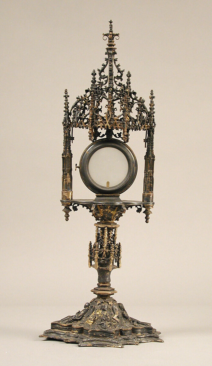 Monstrance, Silver gilt, Portuguese 