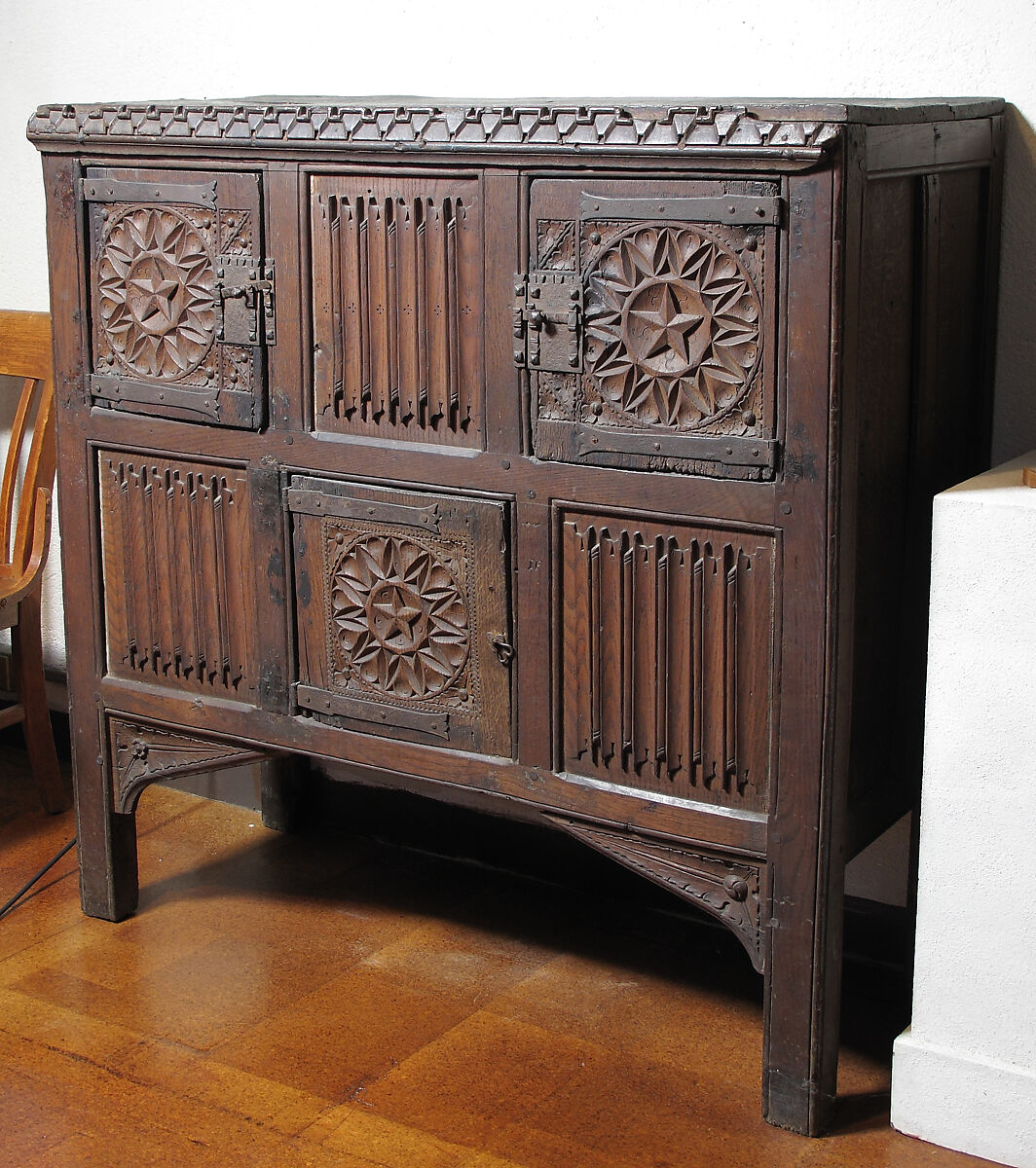 Cabinet or Double Hutch, Oak, British 