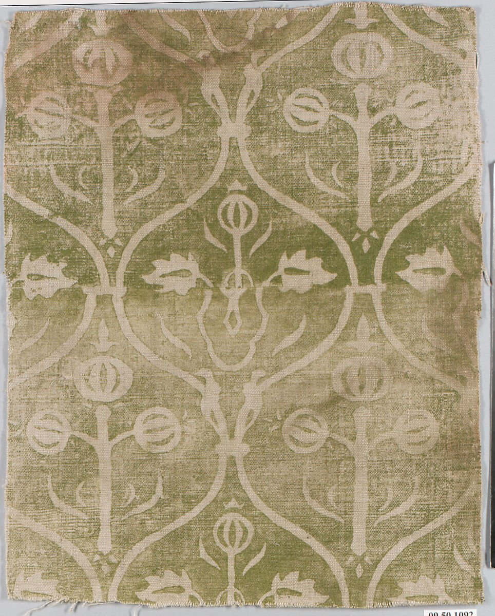 Printed Textile, Linen, German 