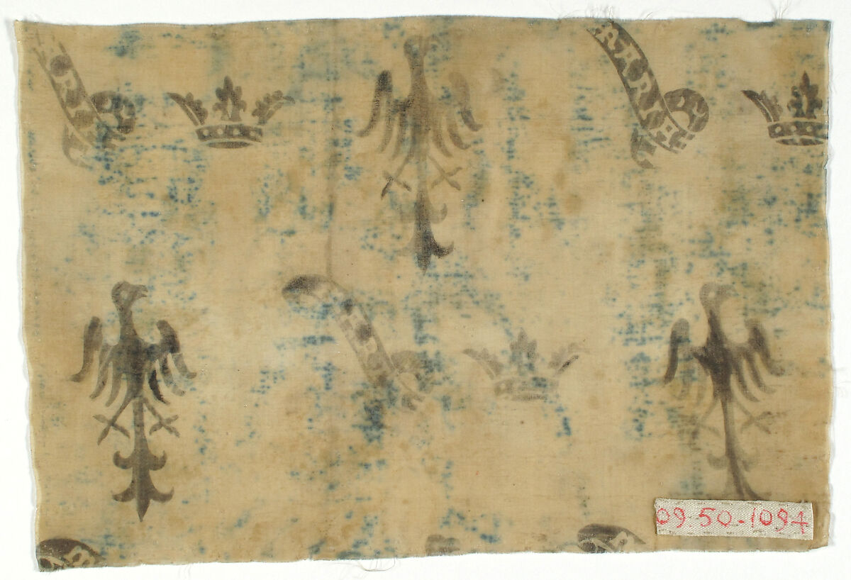Printed Textile, Silk, Rhenish 