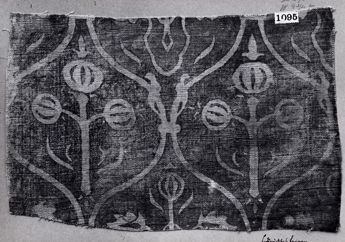 Fragment of Printed Linen, Linen, German