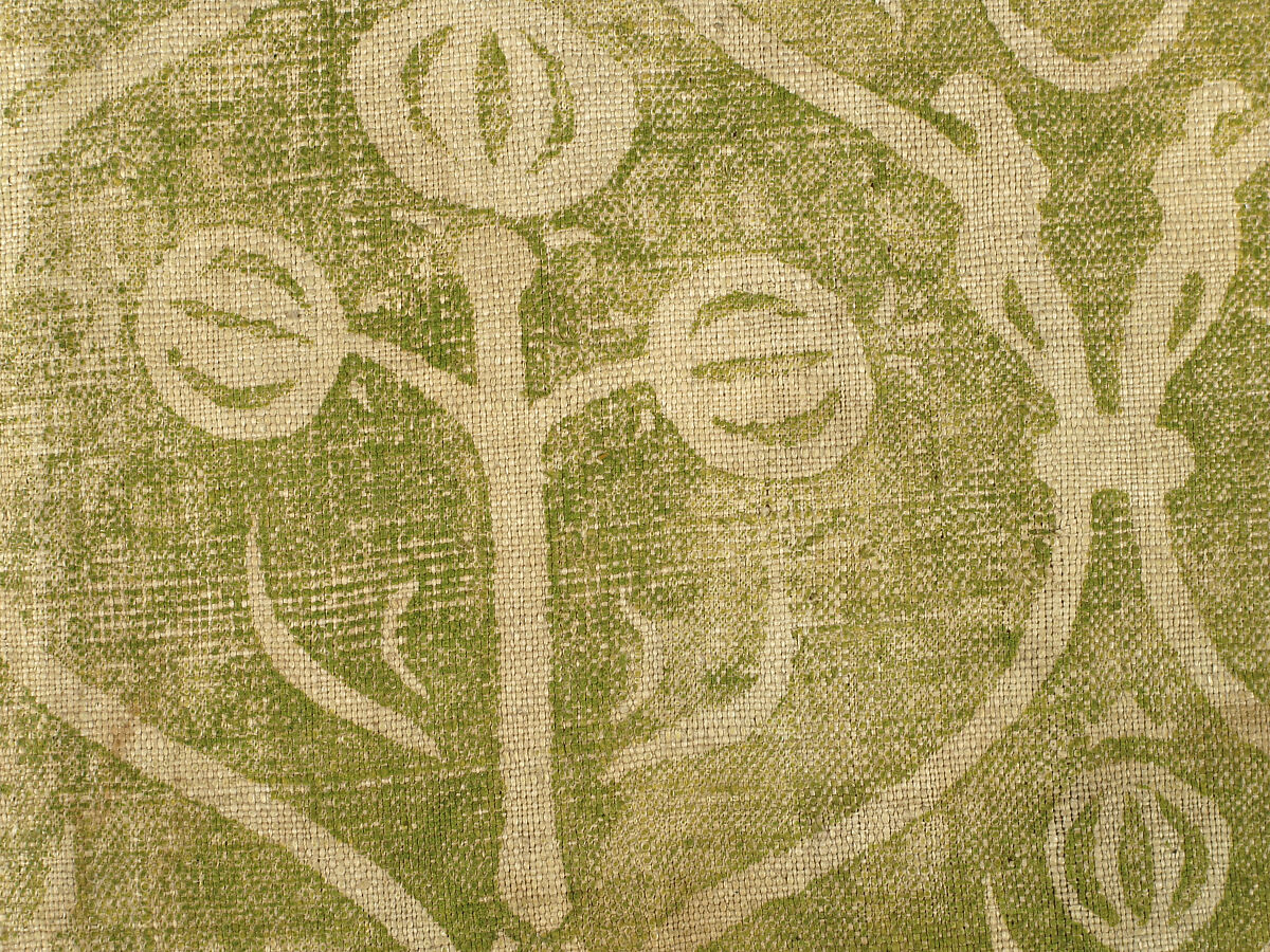 Fragment of Printed Linen, Linen, German