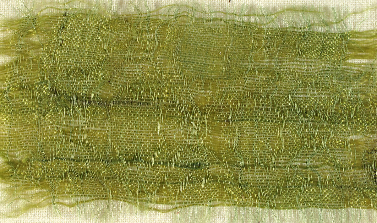 Textile with Trellis Pattern, Silk, German