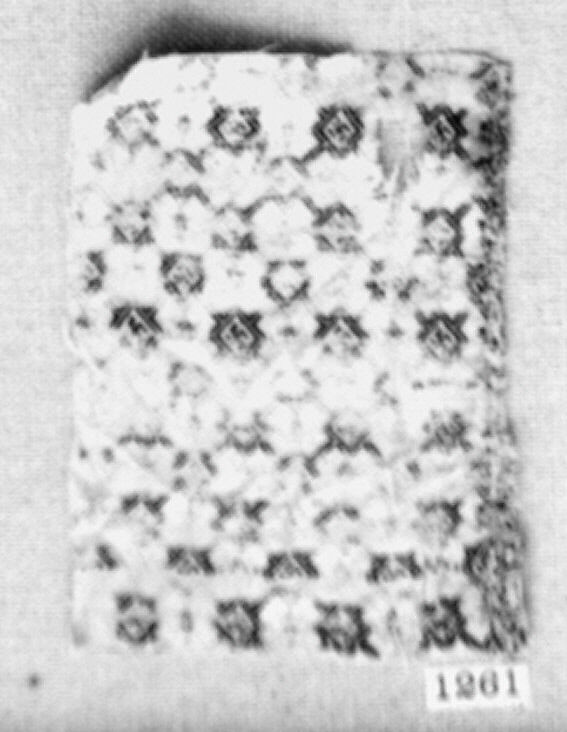 Textile withTrellis Pattern, Silk, German