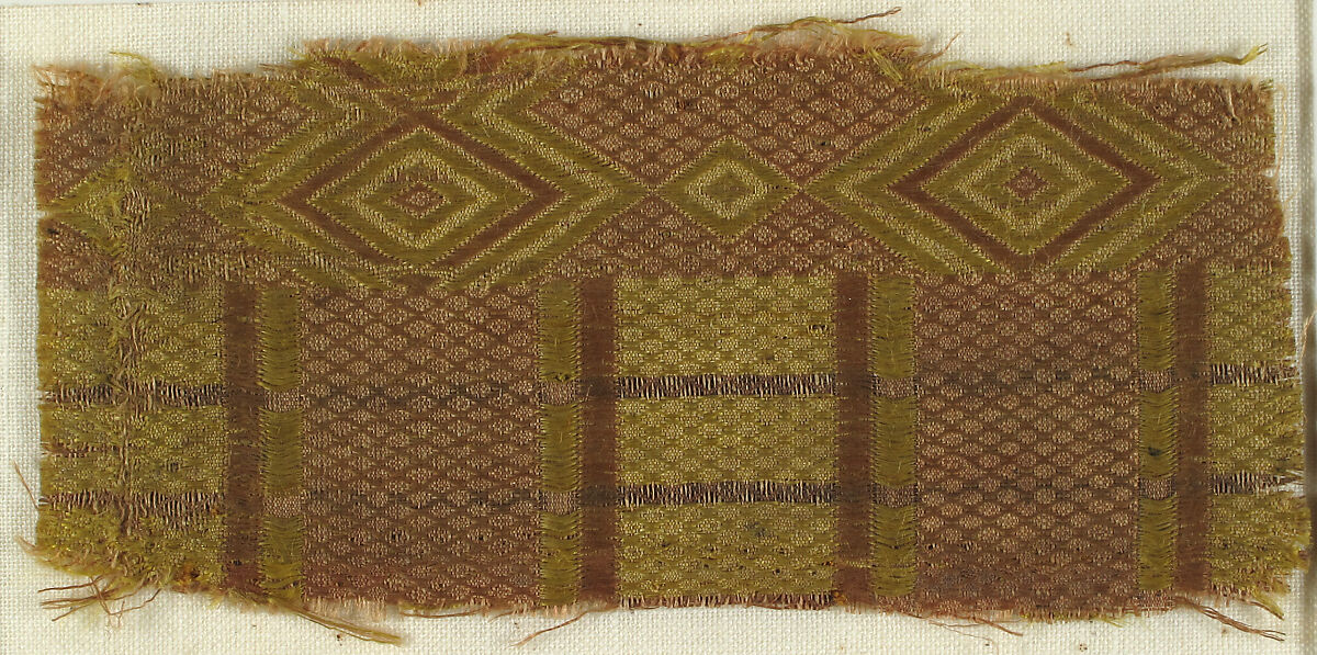 Textile with Geometrical Designs, Silk, German 