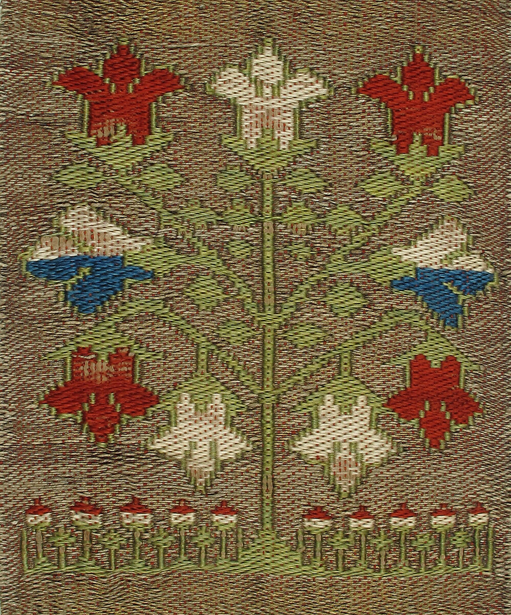 Brocade Band, Silk, metal thread, German