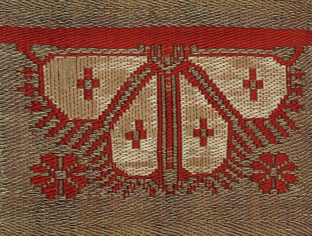 Brocade Band, Silk, metal thread, German