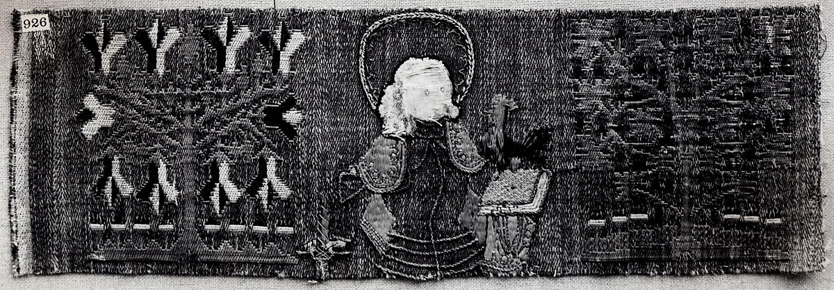 Orphrey Band, Silk, linen and metal thread, German