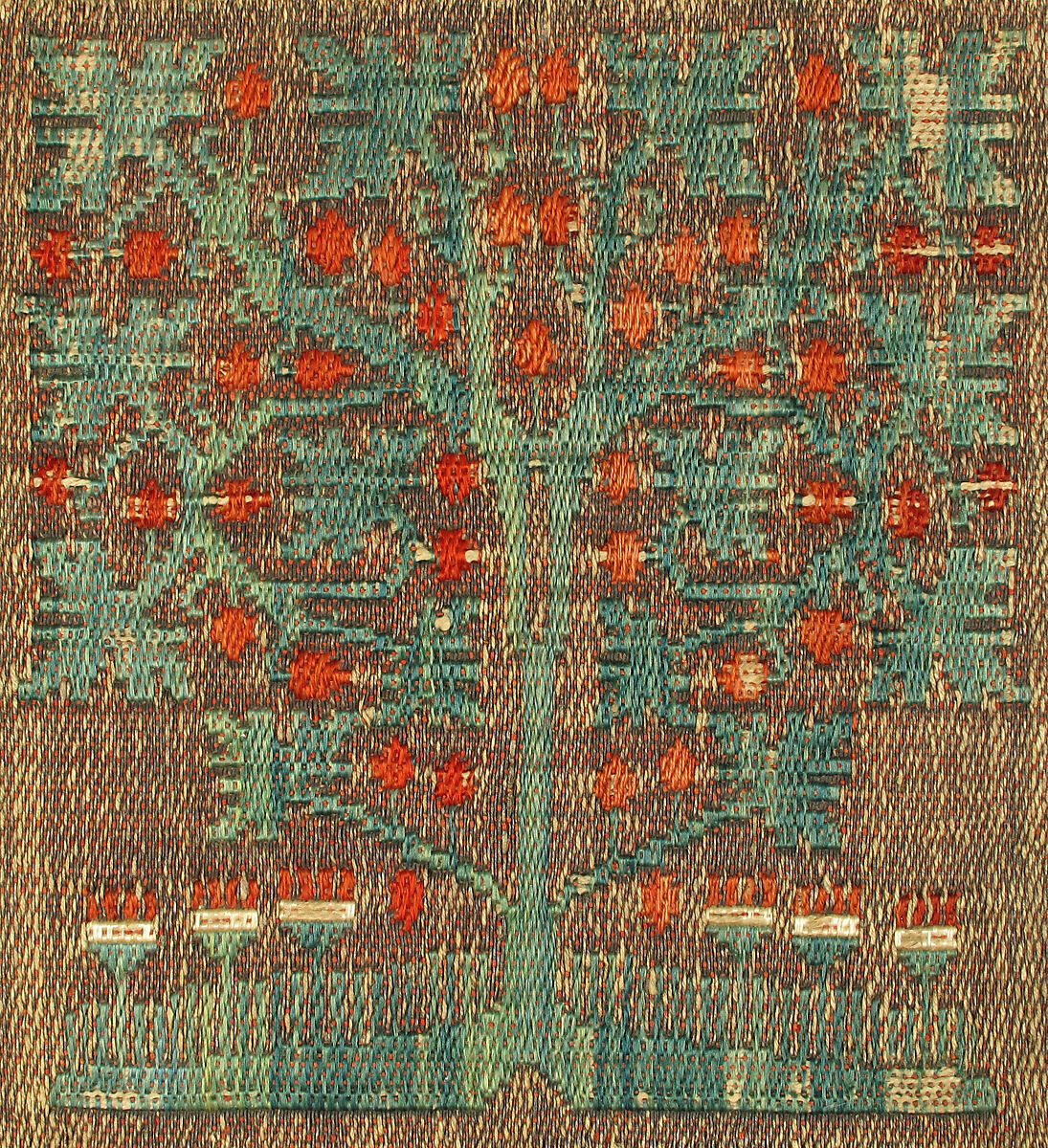 Orphrey Band, Silk, linen and metal thread, German