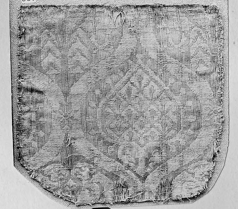 Brocatelle Textile, Silk, linen, metal thread, German