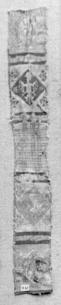 Textile with Silk and Linen Weave, Silk, linen, Spanish