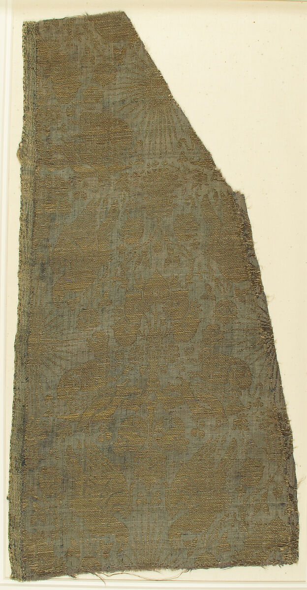 Textile, silk brocade, gold thread, Italian 