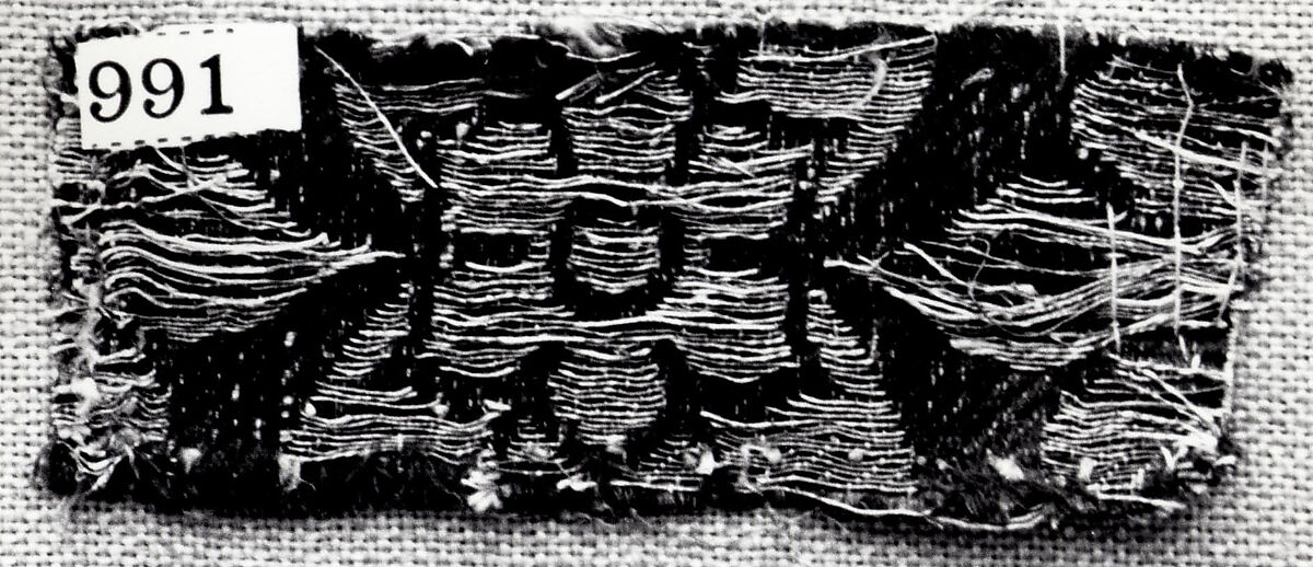 Textile with Flower Motive, Silk, linen, gold thread, Italo-Arabic