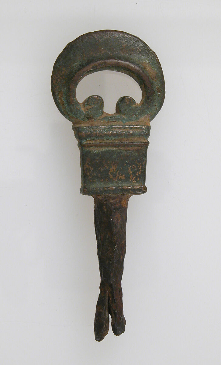 Key, Iron or copper alloy, Late Roman 