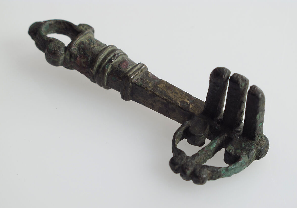 Key, Copper alloy, Roman