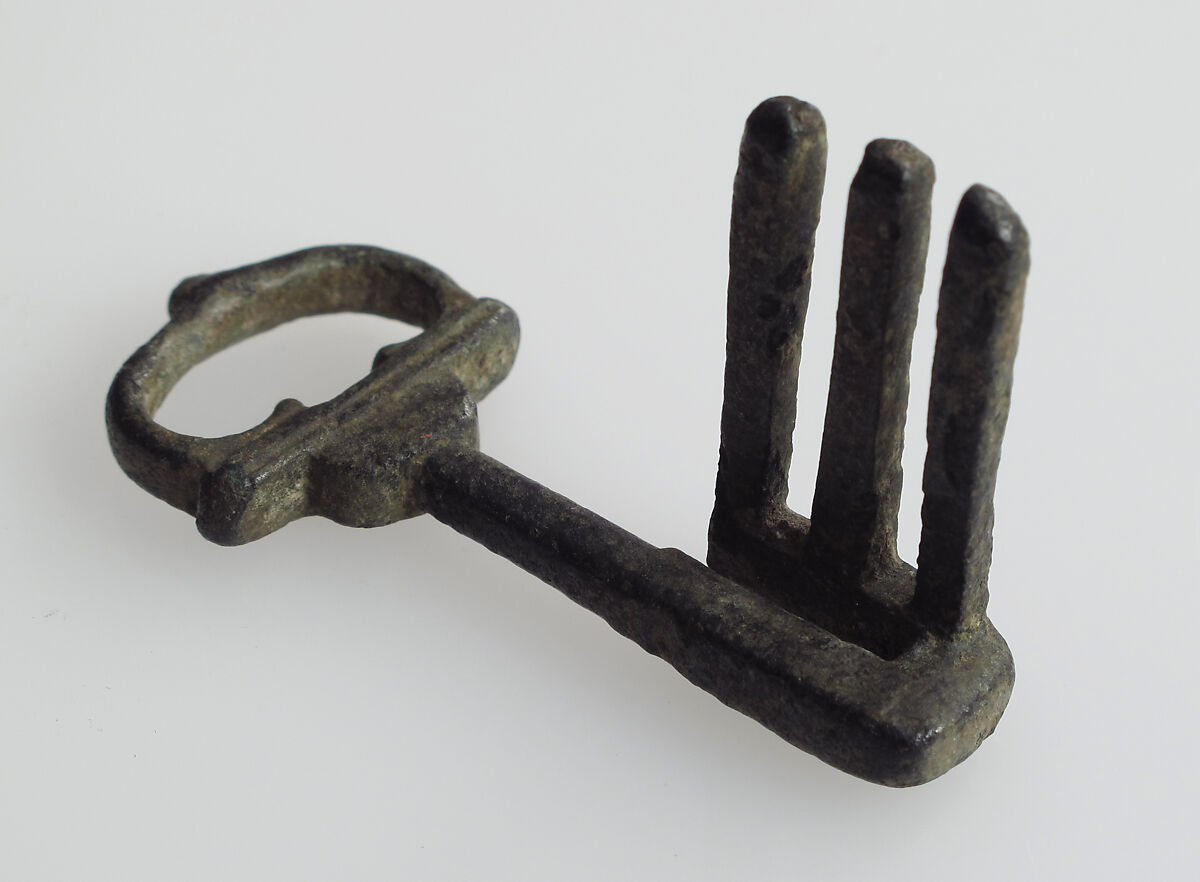 Key, Copper alloy, Roman