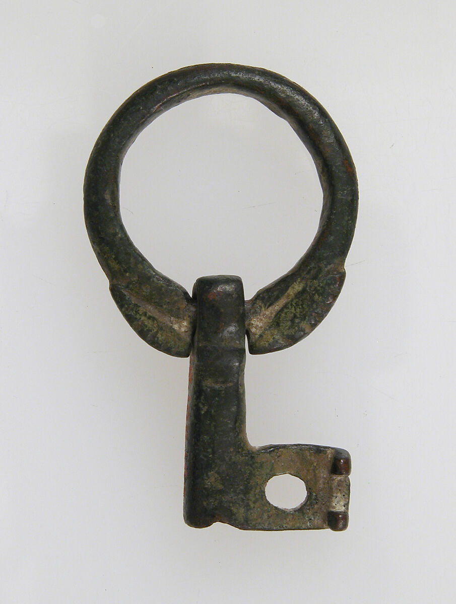Key, Copper alloy, iron, Late Roman (?)