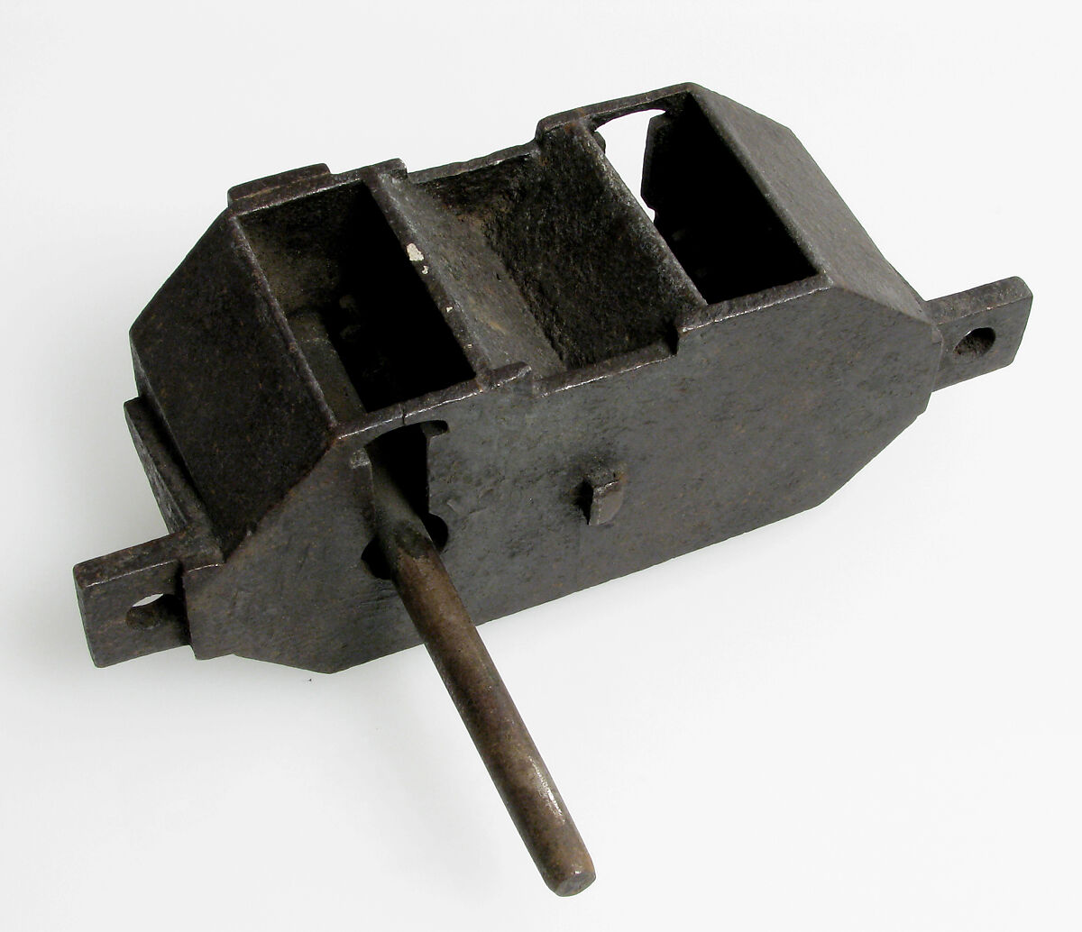 Lock, Double-Face Mortise, Iron, German