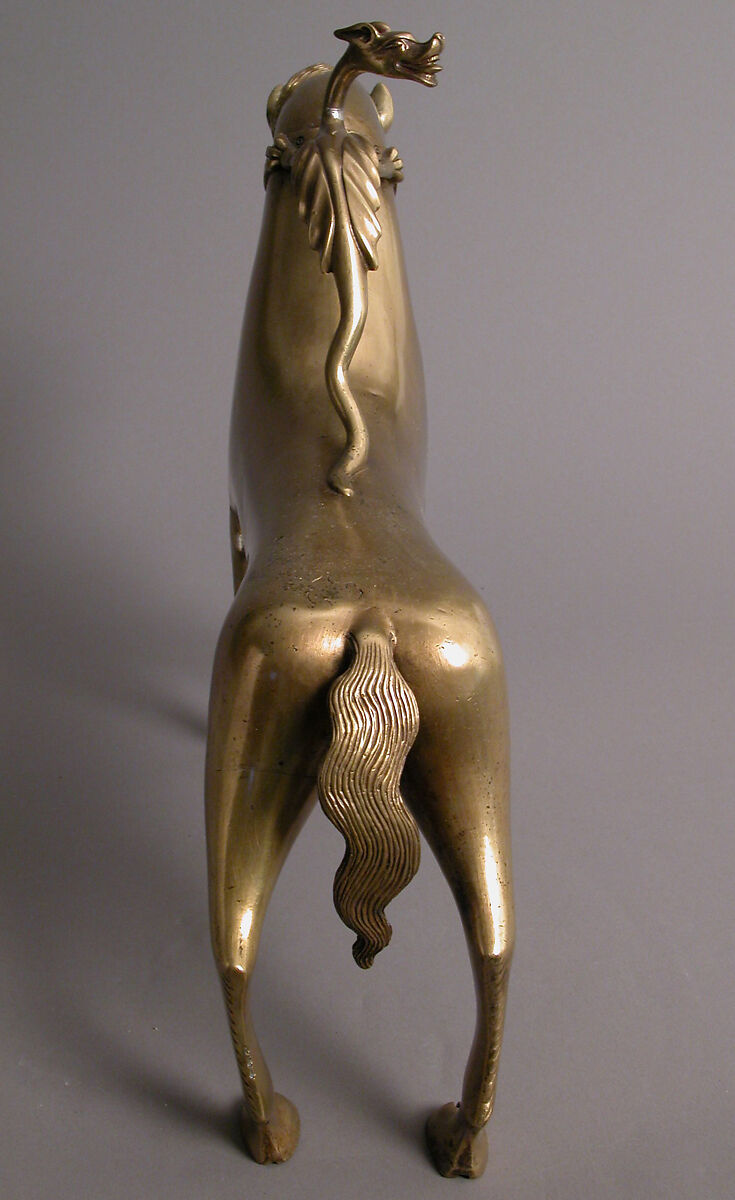 Aquamanile in the Form of a Horse, Copper alloy, German