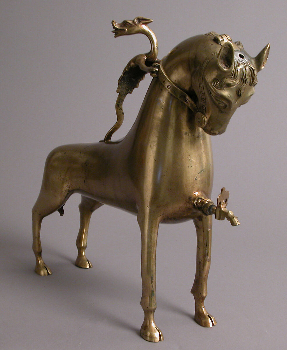 Aquamanile in the Form of a Horse, Copper alloy, German