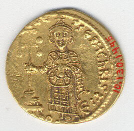 Solidus of Justinian II (685-95), Gold, Byzantine