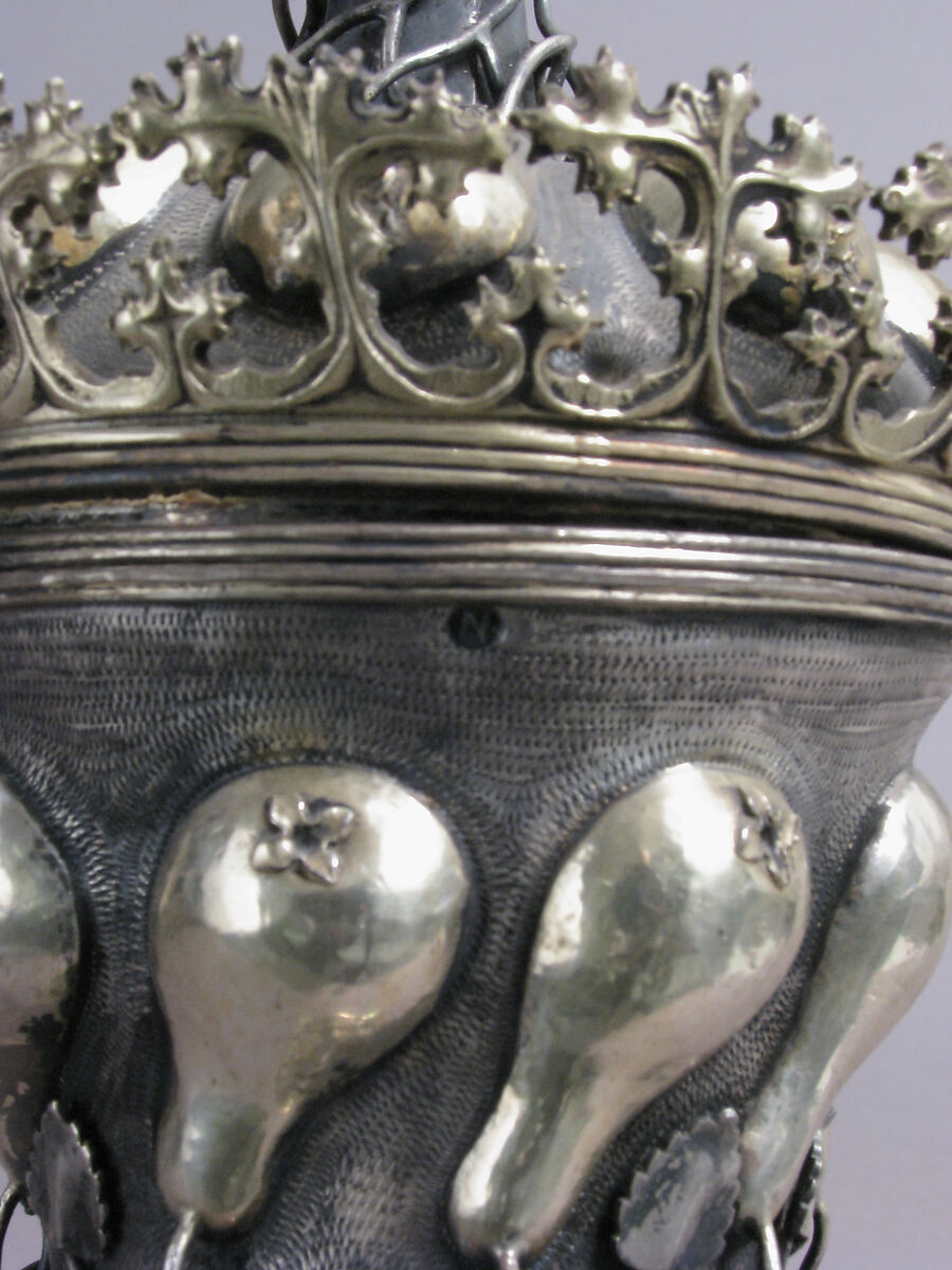 Beaker and Cover, Probably Friedrich Hillebrand (German, 1580–1608), Silver, partially gilt, German