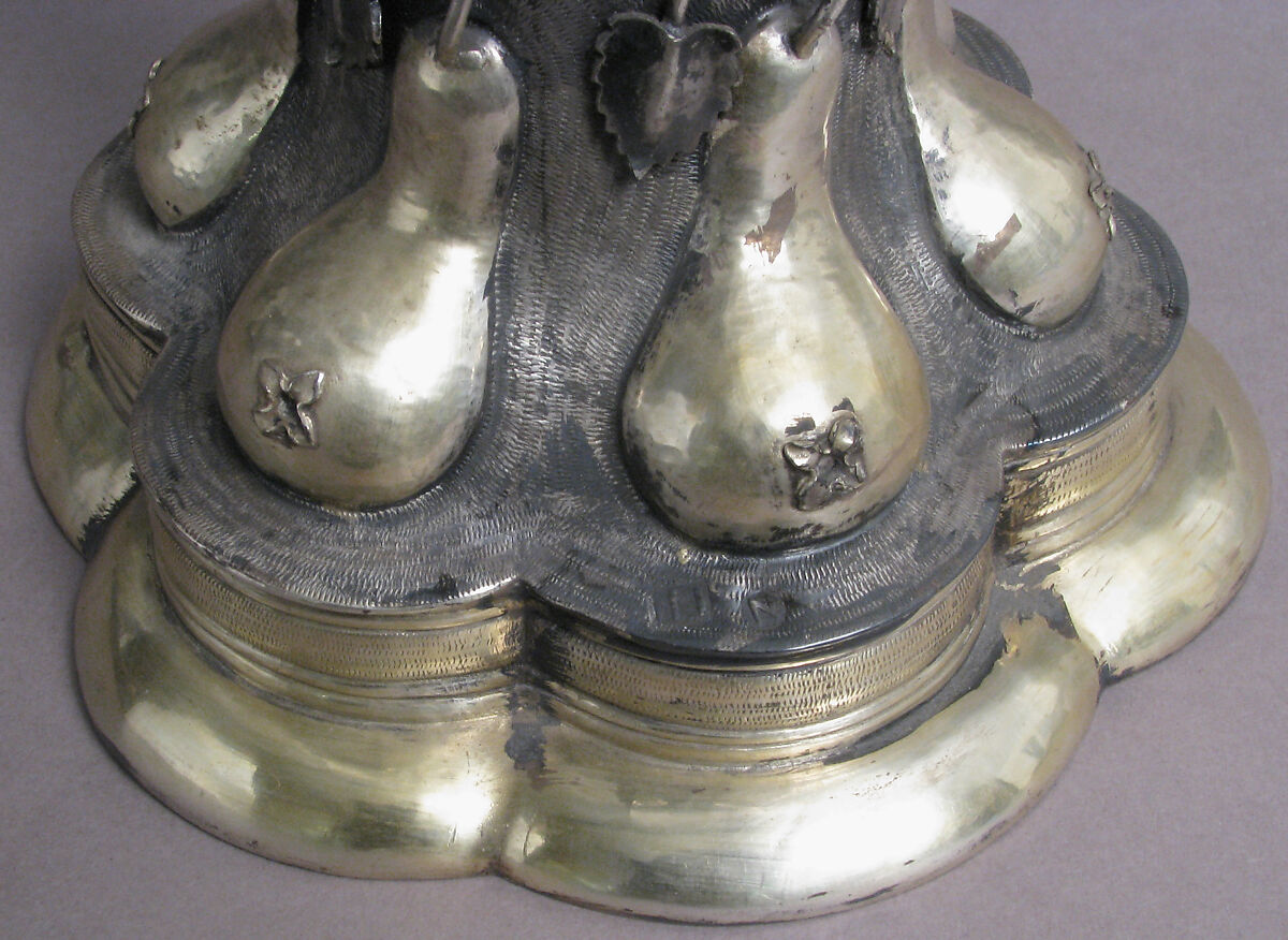 Beaker and Cover, Probably Friedrich Hillebrand (German, 1580–1608), Silver, partially gilt, German
