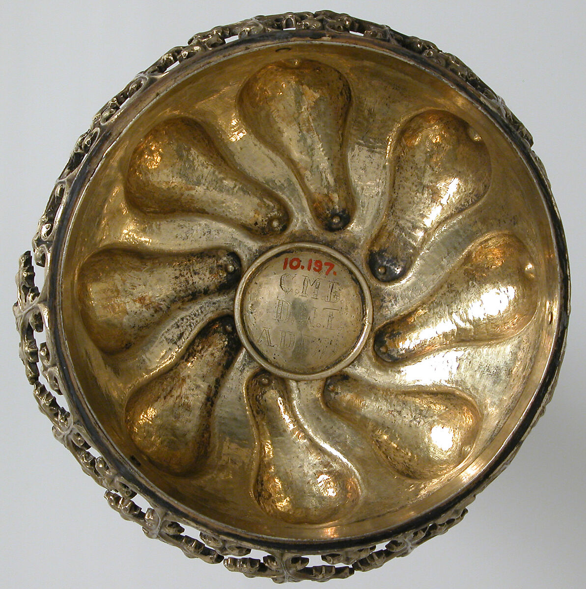 Beaker and Cover, Probably Friedrich Hillebrand (German, 1580–1608), Silver, partially gilt, German