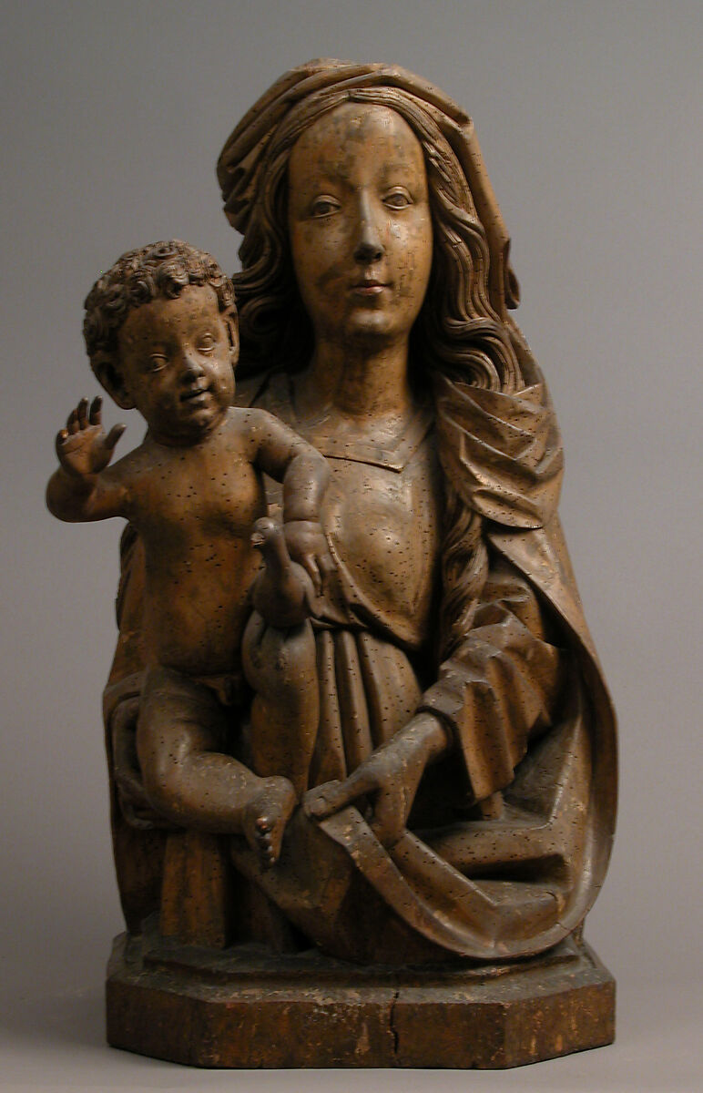 Madonna and Child, Limewood with paint, German 