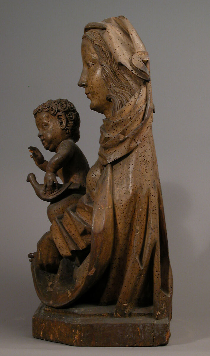 Madonna and Child, Limewood with paint, German
