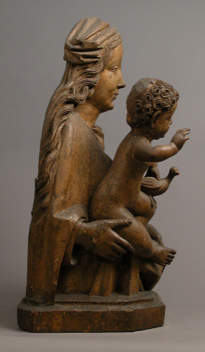 Madonna and Child, Limewood with paint, German