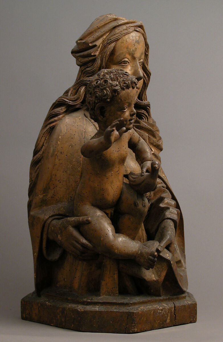 Madonna and Child, Limewood with paint, German