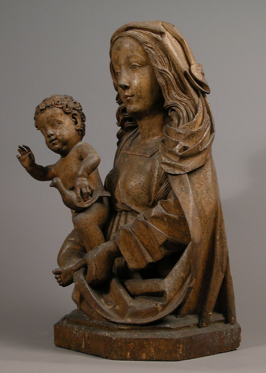 Madonna and Child, Limewood with paint, German
