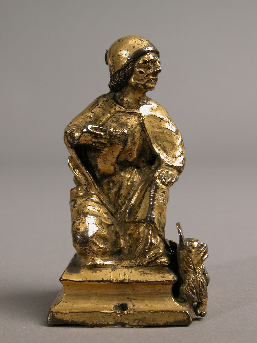 Saint Mark, Copper alloy, gilding, Italian 