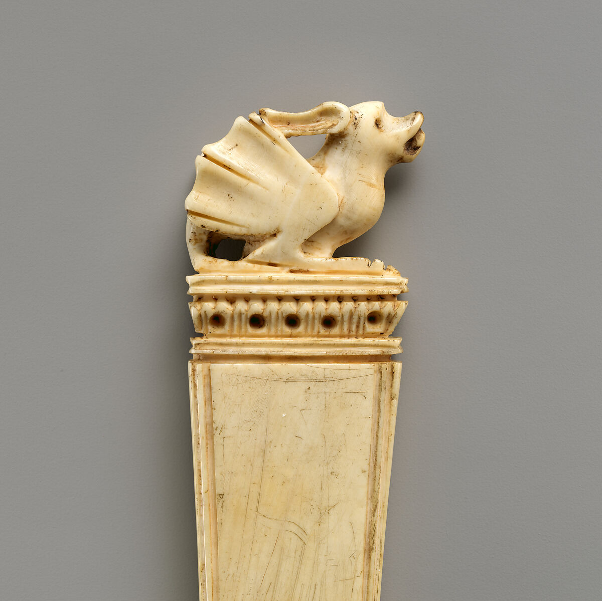 Steel Knife with Ivory Handle, Elephant ivory, steel, Italian