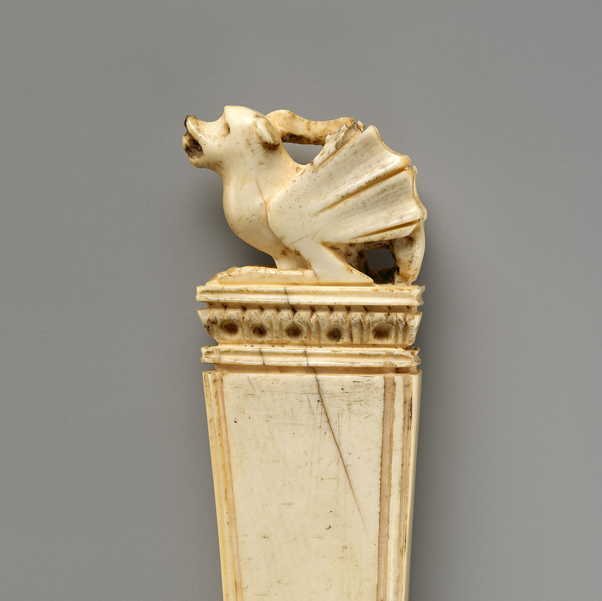 Steel Knife with Ivory Handle, Elephant ivory, steel, Italian