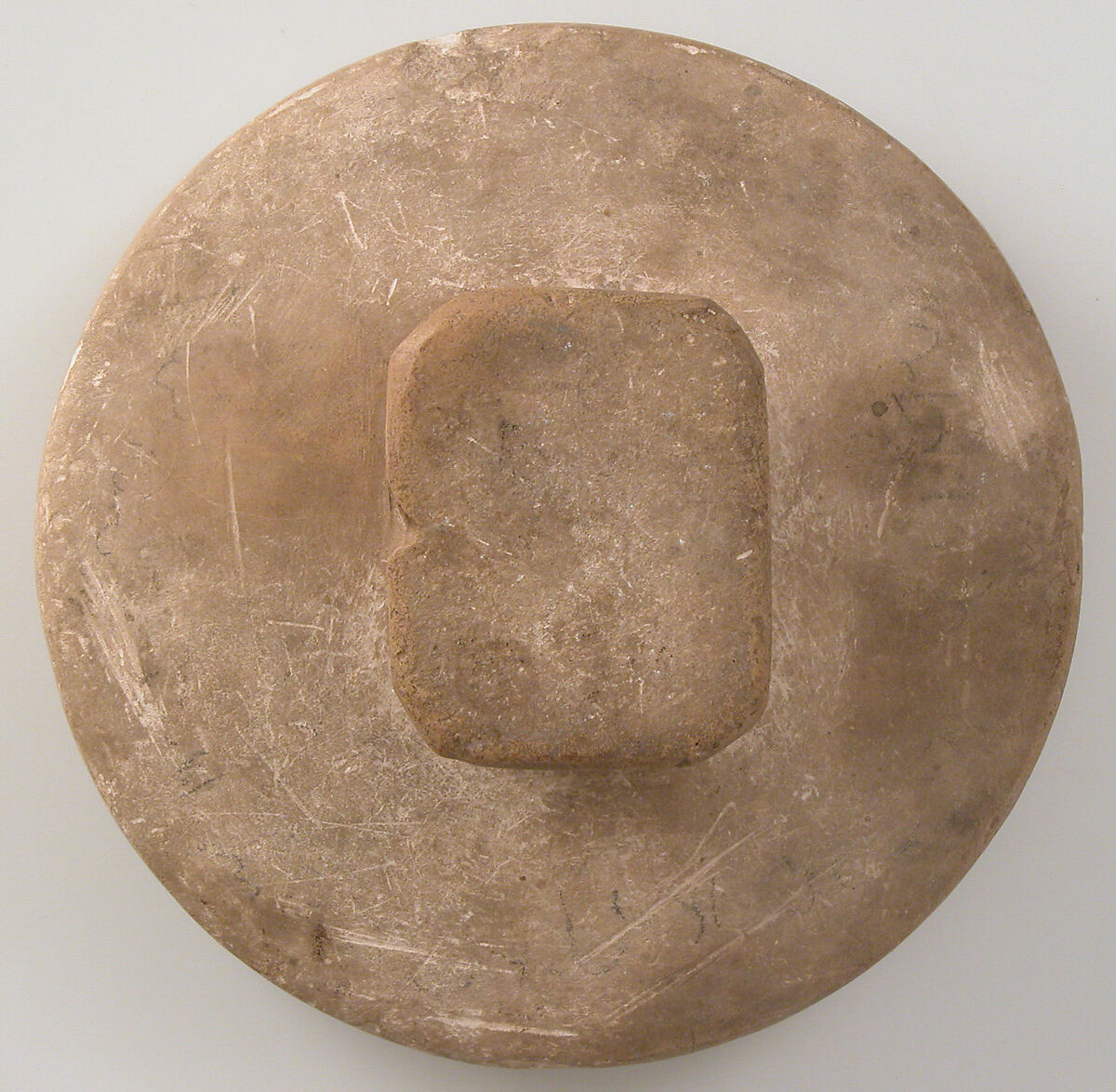 Mould for a Stamp, Limestone, Greek