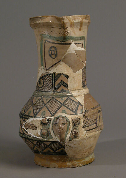 Jug, Earthenware, tin-glaze (Majolica), European