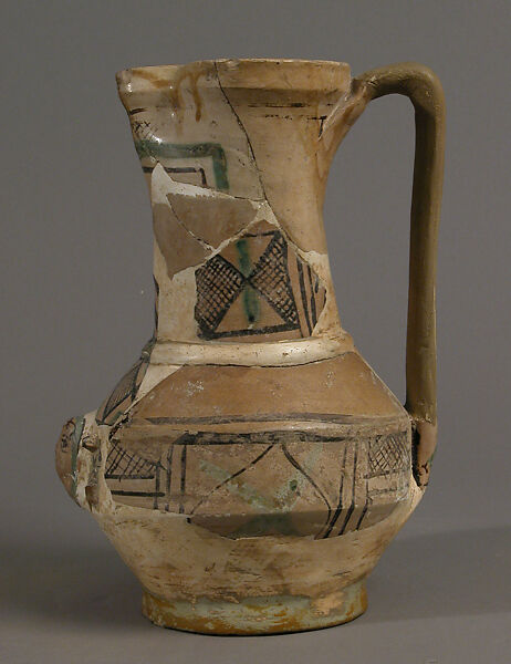 Jug, Earthenware, tin-glaze (Majolica), European