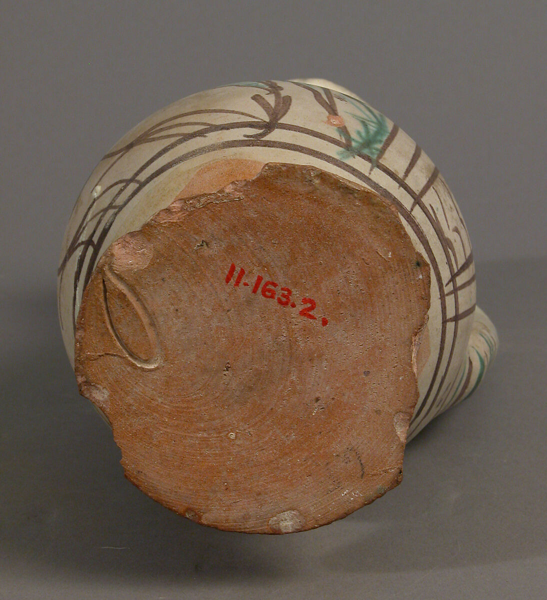 Jug with Eagle, Glazed earthenware, Italian