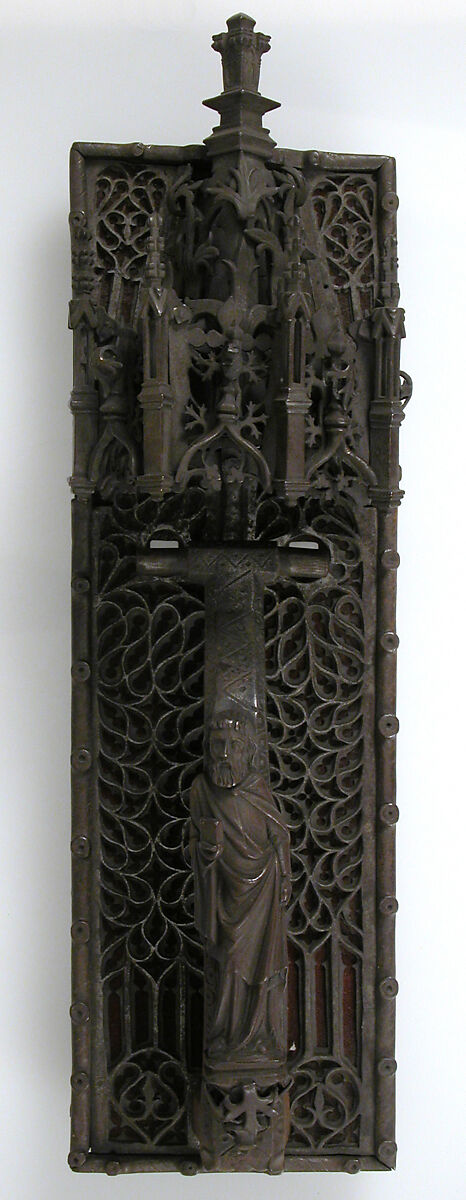 Door Knocker Plate, Iron, textile, French