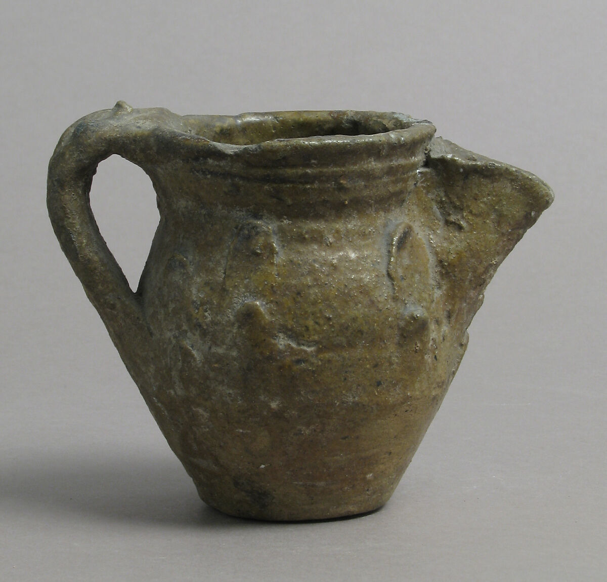 Pitcher, Glazed earthenware, European
