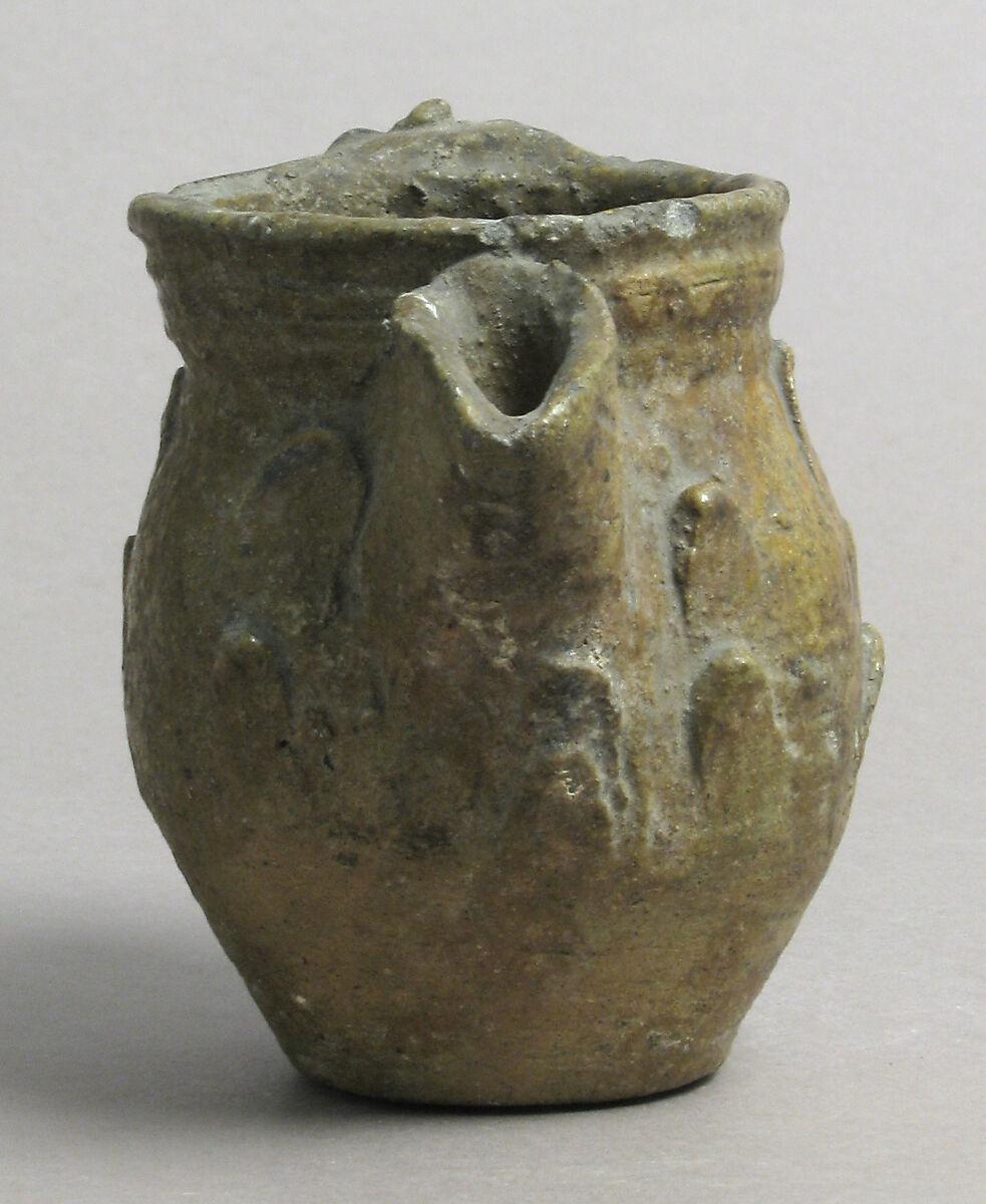 Pitcher, Glazed earthenware, European