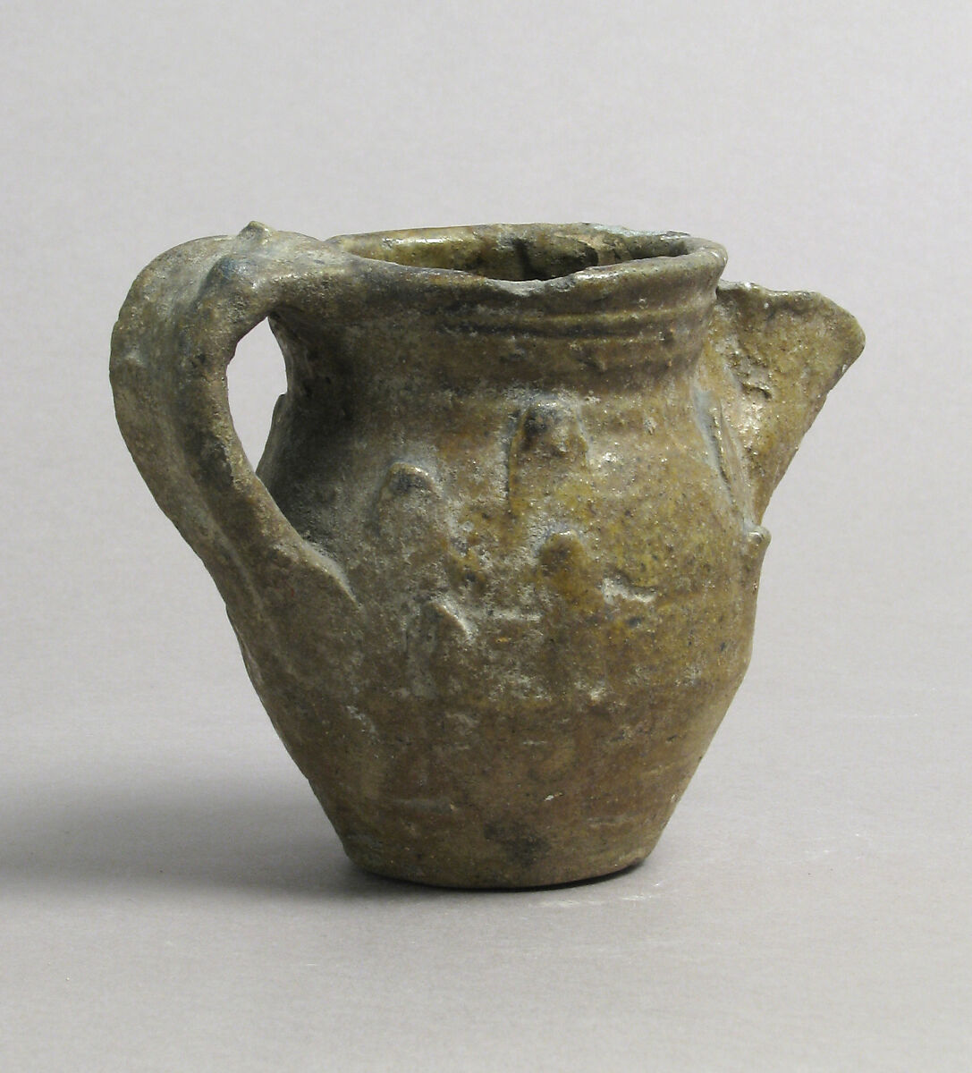 Pitcher, Glazed earthenware, European