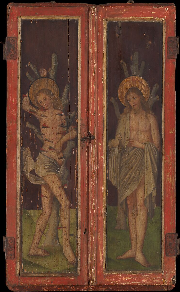 Altar Shrine with Madonna and Child with Donor, Tempera and oil on wood, South German