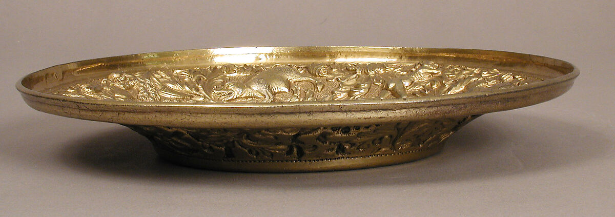 Plate, Silver-gilt; embossed, Italian or Portuguese