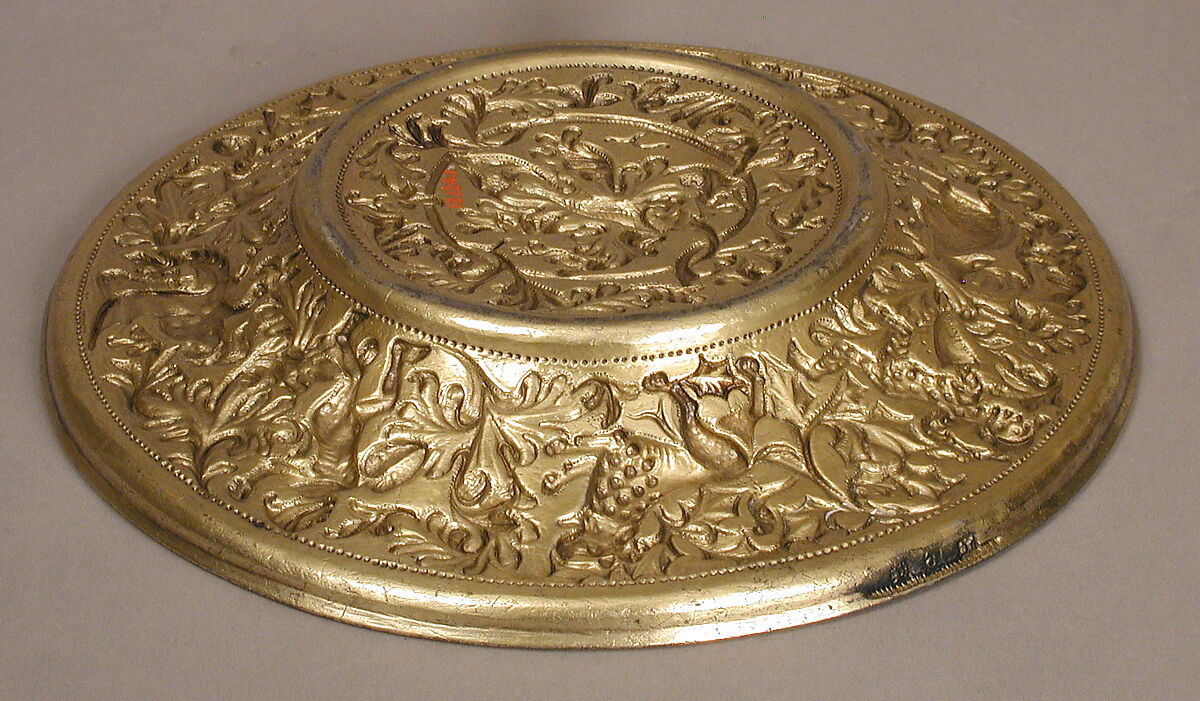 Plate, Silver-gilt; embossed, Italian or Portuguese